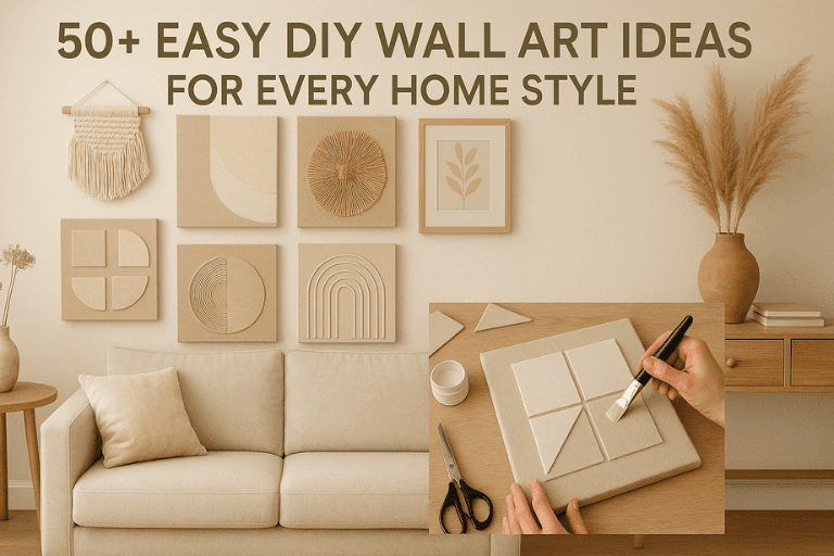 50+ Easy DIY Wall Art Ideas for Every Home Style