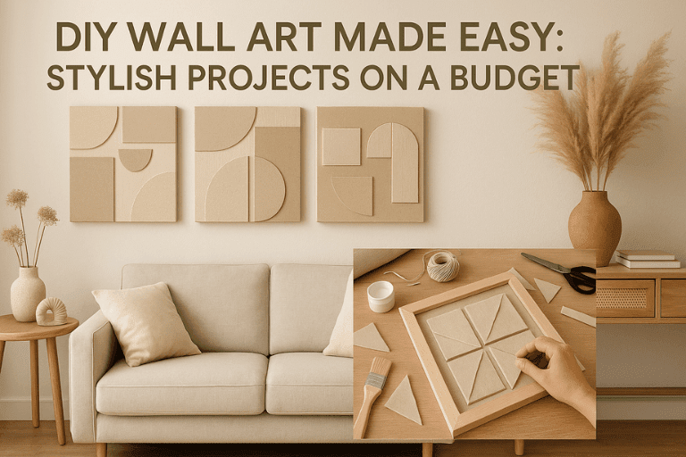 DIY Wall Art Made Easy: Stylish Projects on a Budget