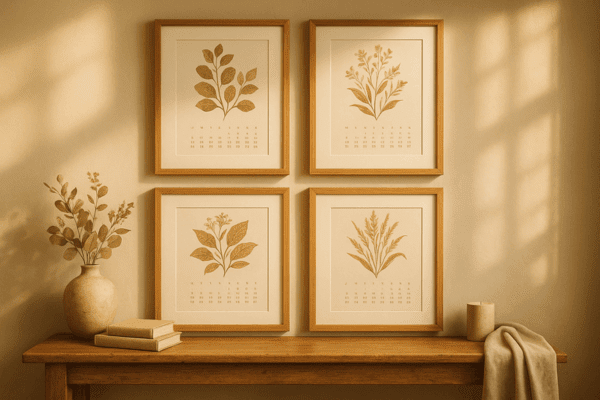 DIYer lightly sanding a wooden Dollar Tree sign before painting