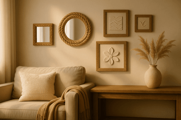 Stylish-living-room-wall-featuring-Dollar-Tree-wall-art