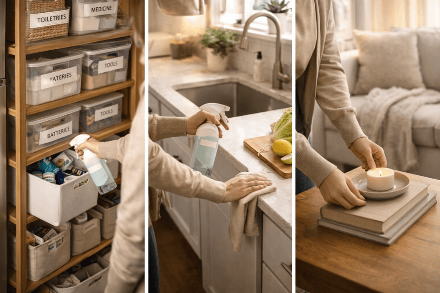 simple home organization maintenance routine